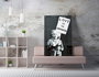 Wallity Lienzo Decorativo Banksy WY32 (50 x 70 cm)